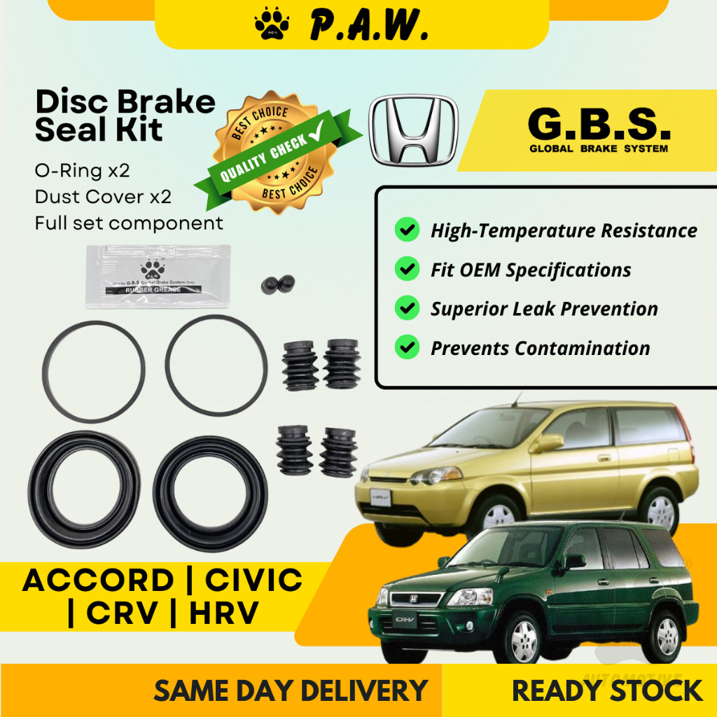GBS Disc Brake Seal Kit For HONDA ACCORD SDA (Front) (Full Set)