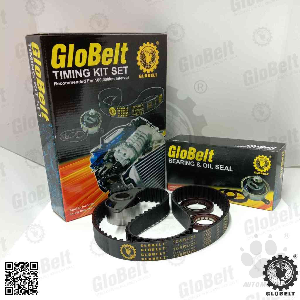 Globelt Timing Belt Kit Set For Honda Accord SA6Y 1.8 2.0 SE3 CA5 SC SOHC SingleCam A20A  (108RU24)