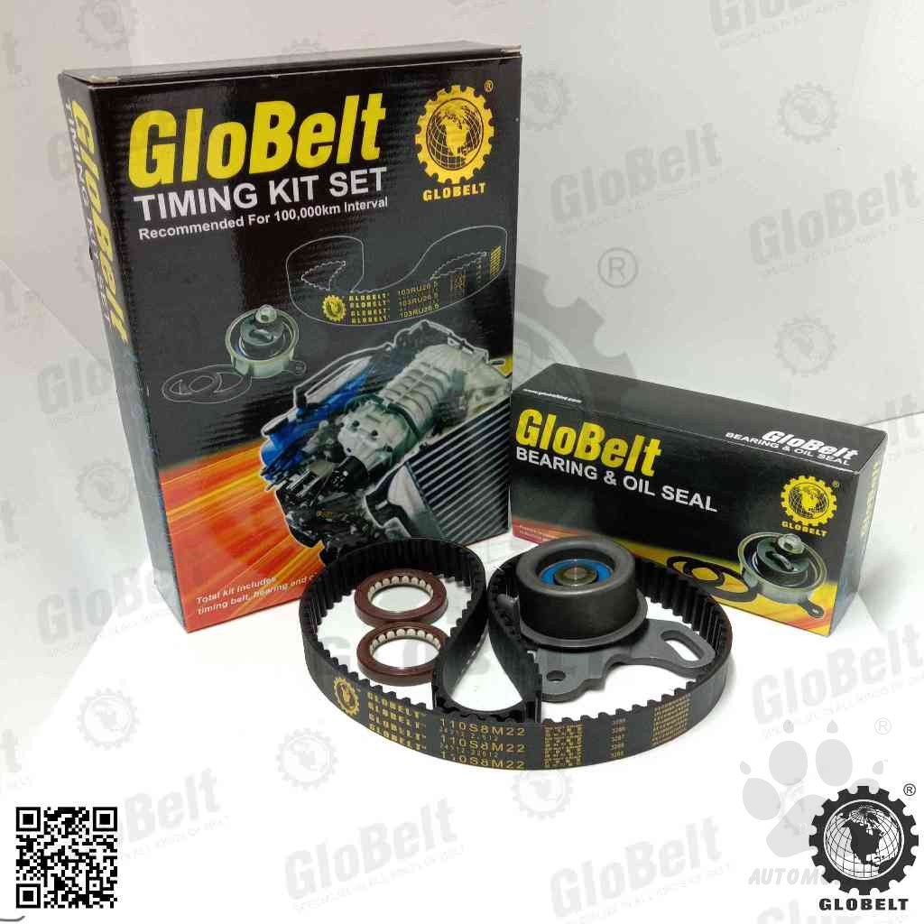 Globelt Timing Belt Kit Set For Hyundai Getz 1.3 Accent 1.5  (110S8M22)