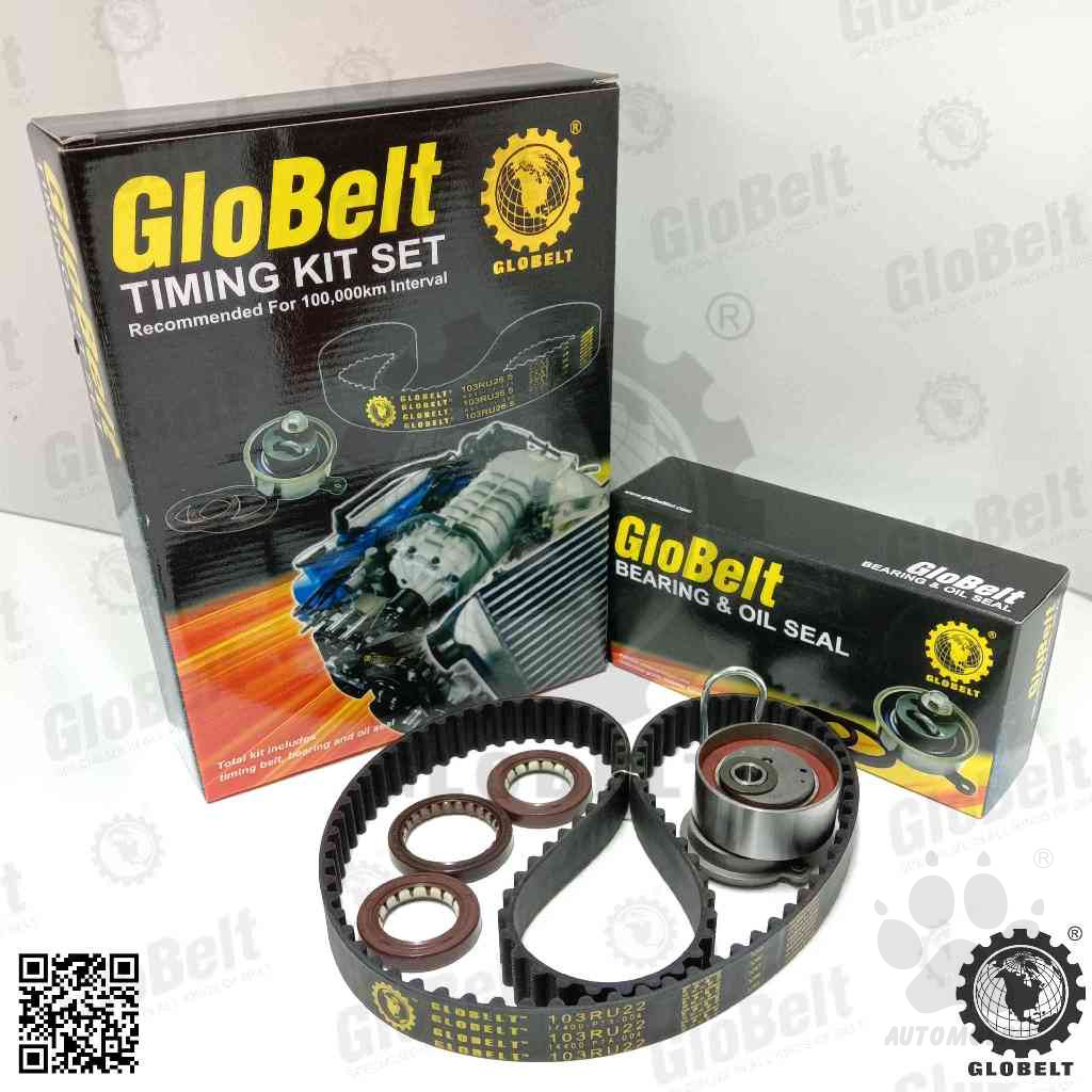Globelt Timing Belt Kit Set For Honda Civic S5A 1.7 VTec SC SOHC SingleCam Import  (103RU22)