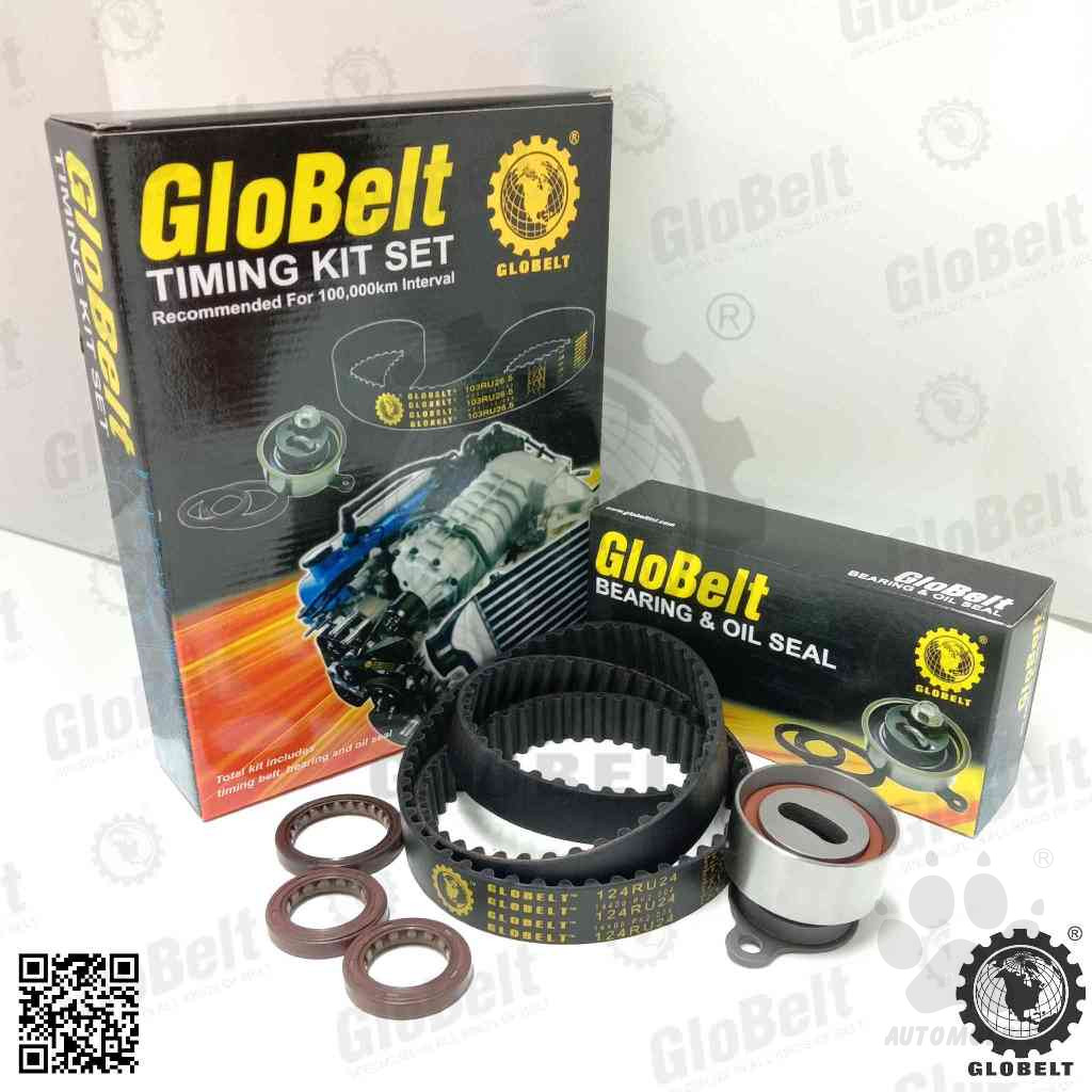 Globelt Timing Belt Kit Set For Honda Civic SH4 1.6 ZC (TWIN CAM) (124RU24)