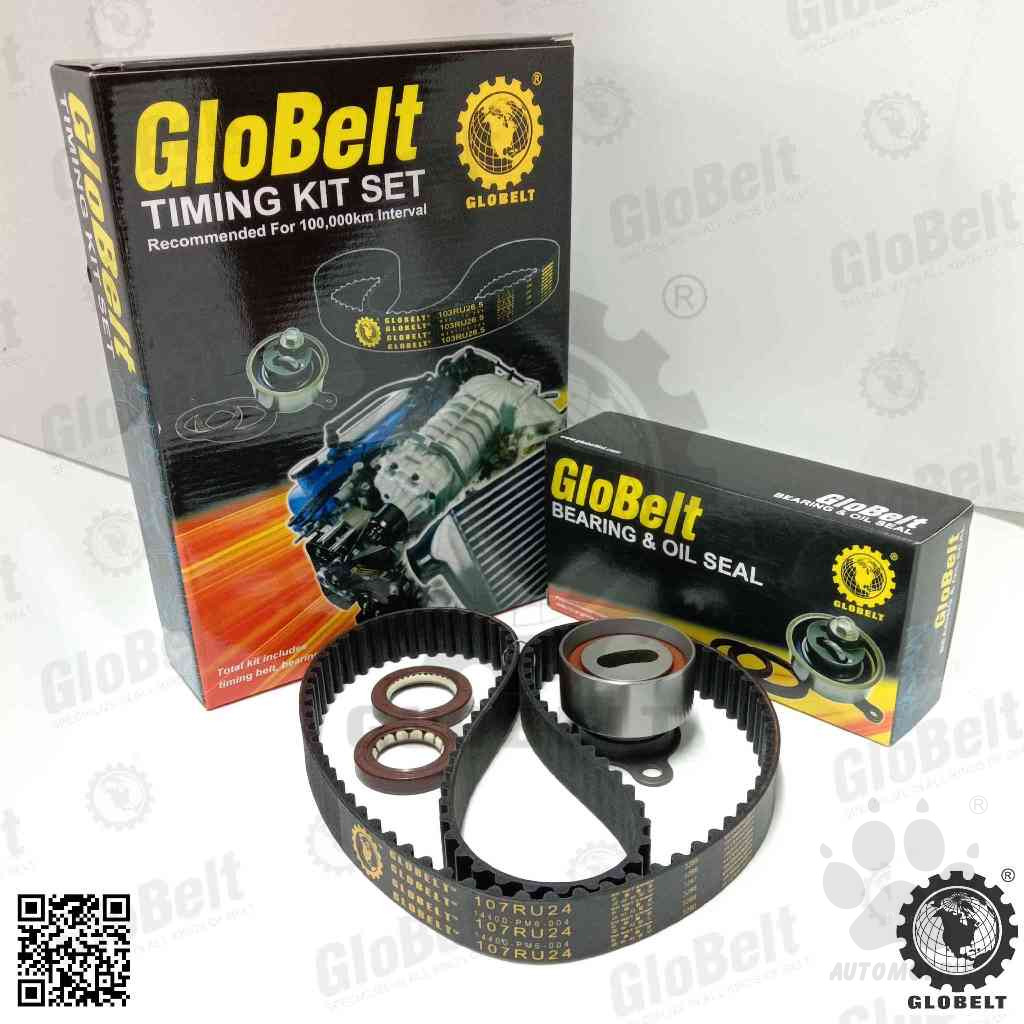 Globelt Timing Belt Kit Set For Honda Civic SH4 SR4 1.6  (107RU24)