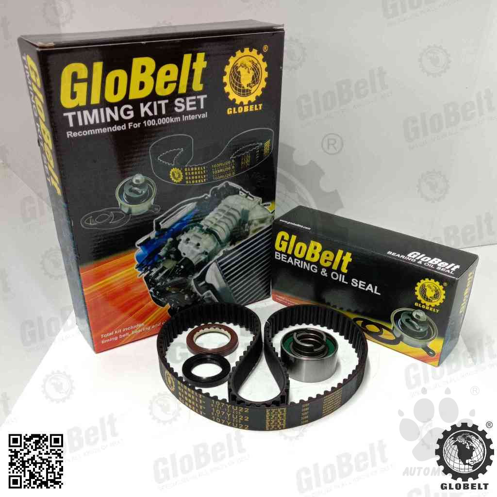 Globelt Timing Belt Kit Set For Kia RIO 1.3 Mazda Astina 16V 1.6 Ford LYNX 1.6  (107YU22)