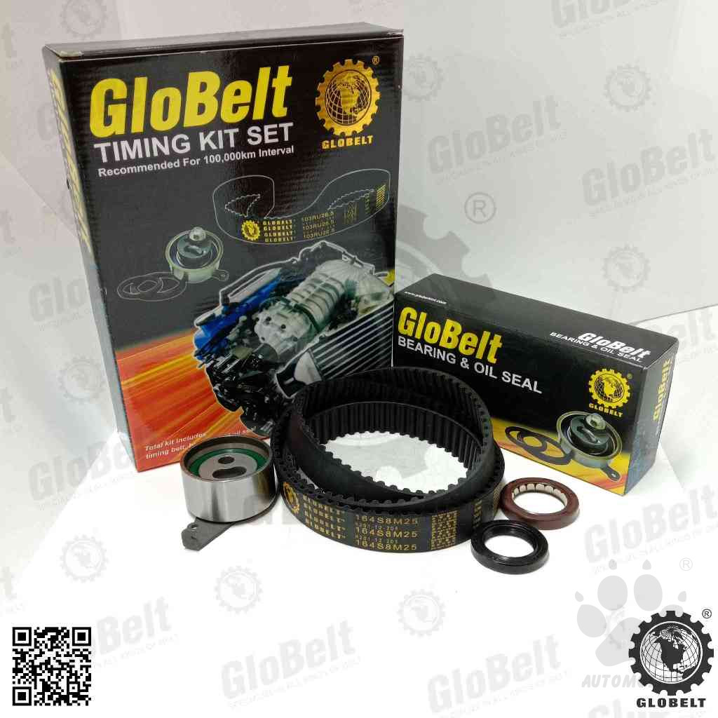 Globelt Timing Belt Kit Set For Ford Maxi 12V 'D' E2200  (164S8M25)