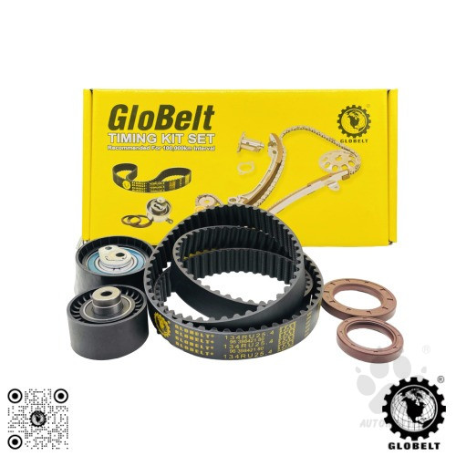 Globelt Timing Belt Kit Set For Peugeot 206 1.6 305 307  (134RU25.4)