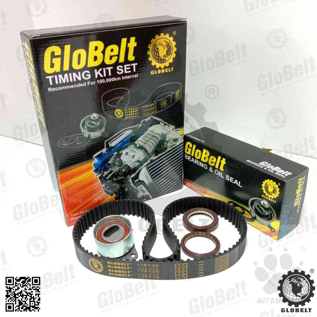 Globelt Timing Belt Kit Set For PERODUA KANCIL TURBO L5  (106Y25)