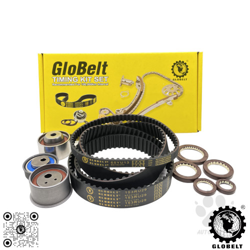Globelt Timing Belt Kit Set For Mitsubishi VR4 2.0 4G63 EVO (TWIN CAM) (153RU29,65YU13)