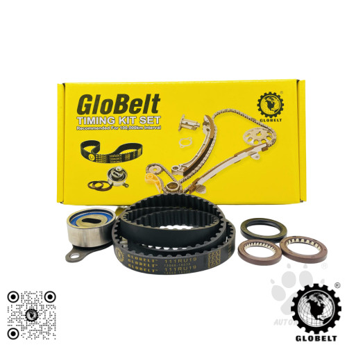 Globelt Timing Belt Kit Set For Toyota Levin 20V (Twin Cam) (Silver Top) 4AGE  (111RU19)