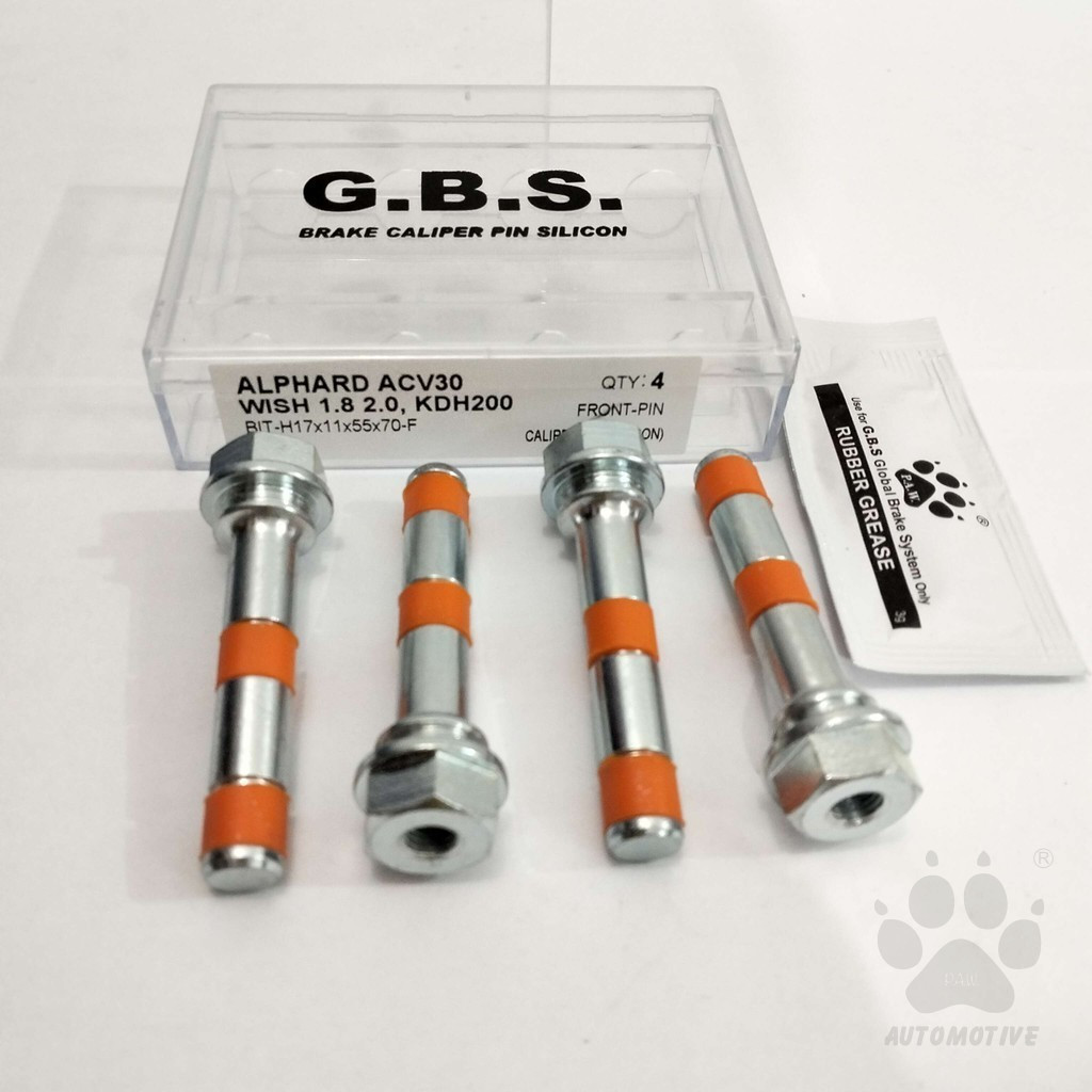 Second image of Disc Brake Caliper Pin for TOYOTA ALPHARD ACV30 WISH 1.82.0 TRH203, KDH200 MNH10, CALDINA TURBO GT4 (HALF SET)