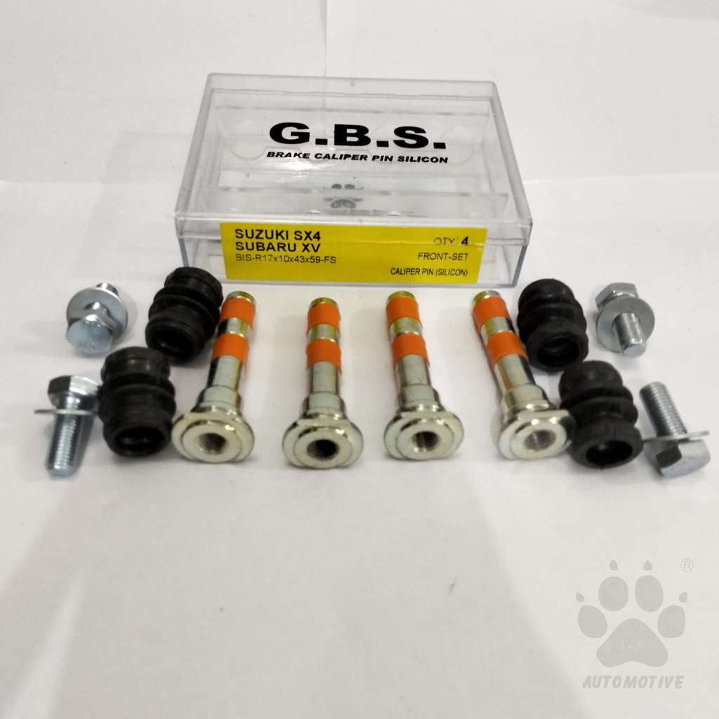 GBS Front Disc Brake Caliper Pin for SUZUKI SX4 1.6, SUBARU XV (FULL SET)