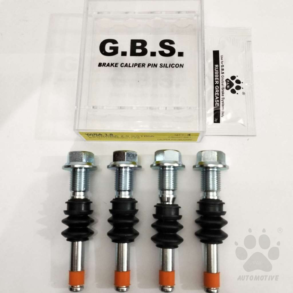 GBS Front Disc Brake Caliper Pin for PROTON WIRA 1.6, PERDANA 2.0, SATRIA (FULL SET)