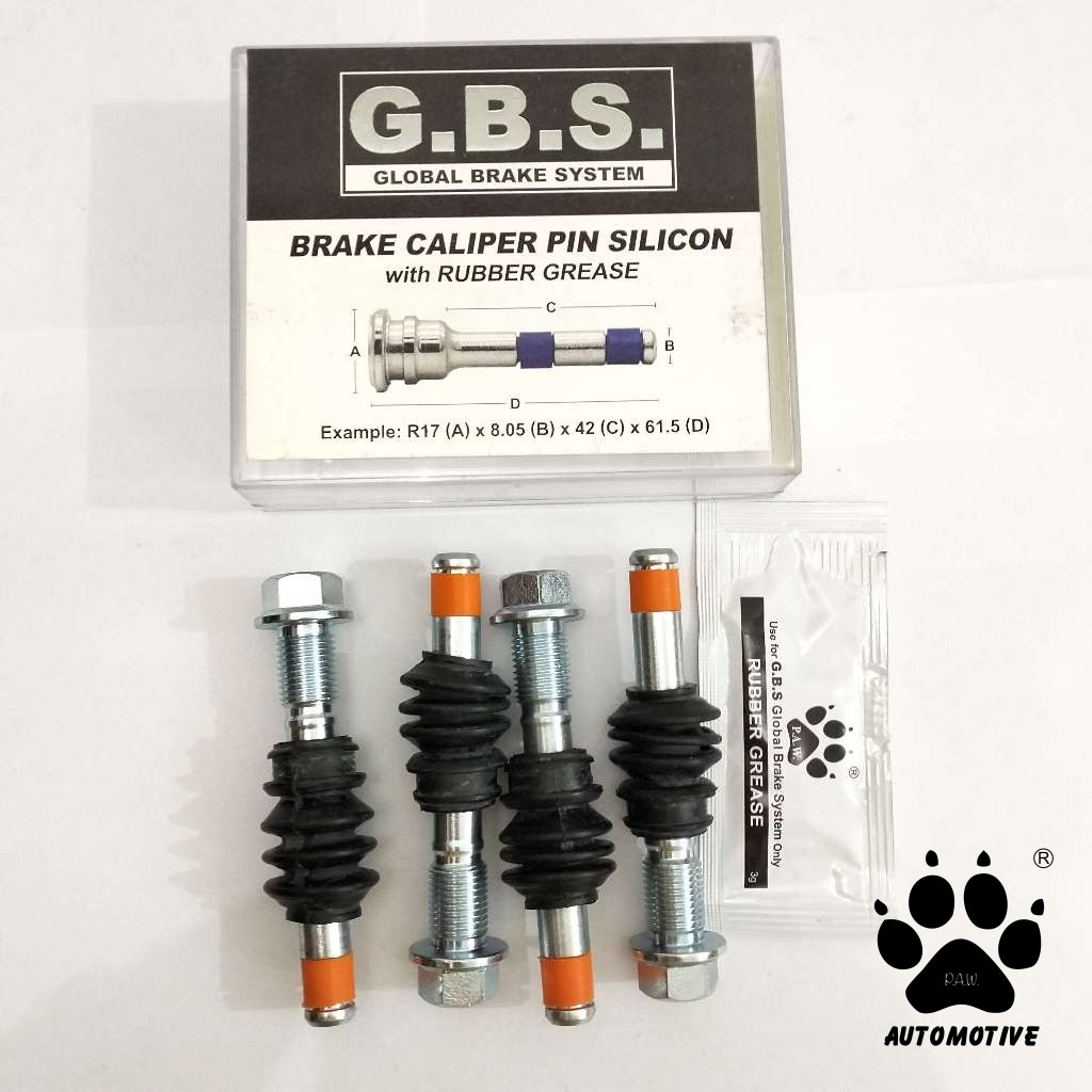 Second image of GBS Front Disc Brake Caliper Pin for PROTON INSPIRA 1.8/2.0 & MITSUBISHI COLT, MIRAGE, LANCER EX (FULL SET)