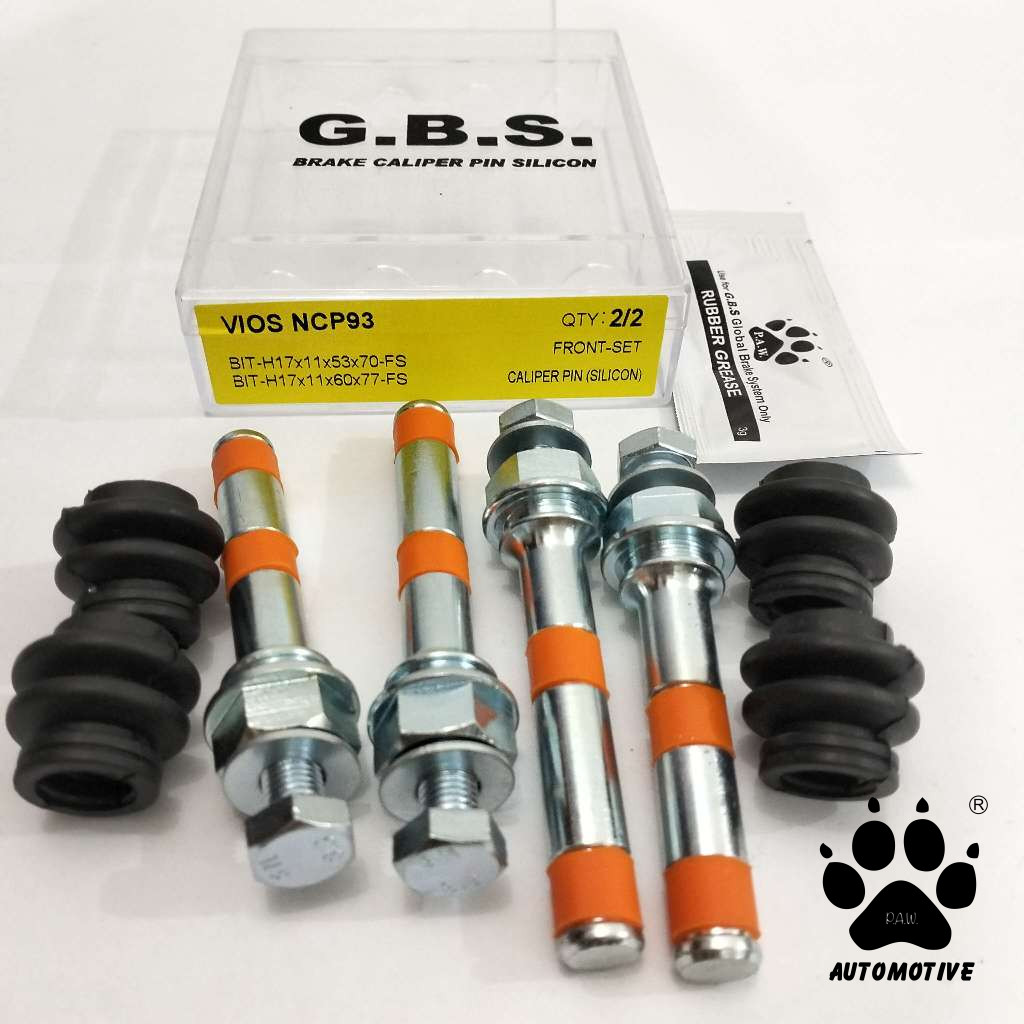 Second image of GBS Front Disc Brake Caliper Pin for TOYOTA VIOS NCP93, ISIS (FULL SET)