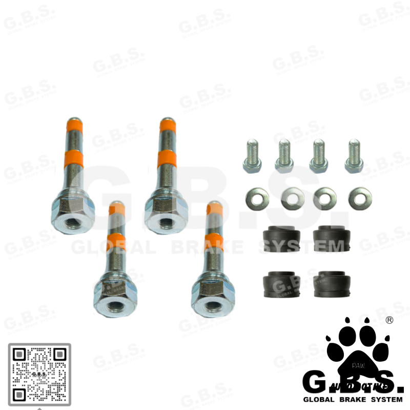 GBS Front Disc Brake Caliper Pin for TOYOTA LAND CRUISER 4.7, RAV4, LEXUS & MAZDA 323 1.5, RX8 (FULL SET)