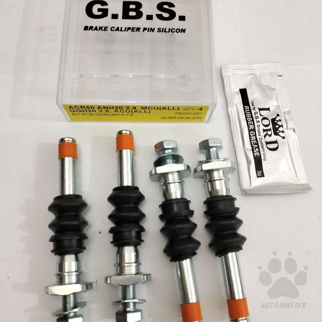 GBS Front Disc Brake Caliper Pin for TOYOTA ANH20 2.4, GGH20 3.5, MCU, ACU (FULL SET)