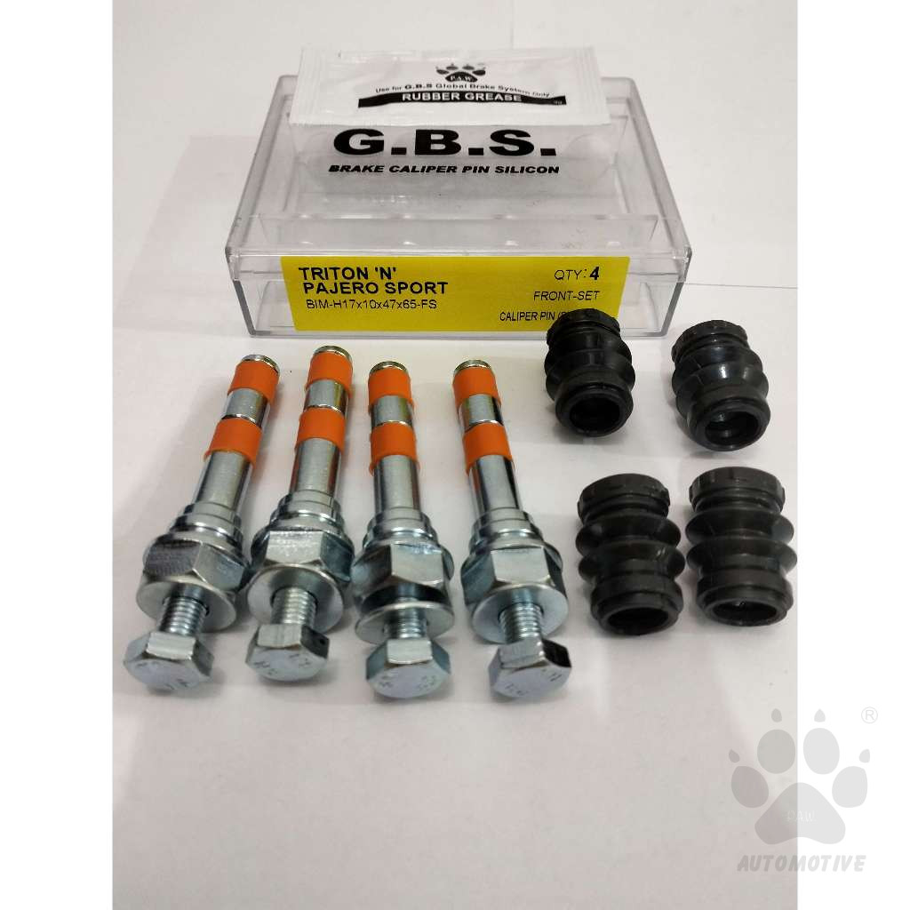 GBS Front Disc Brake Caliper Pin for MITSUBISHI TRITON, PAJERO SPORT (FULL SET)