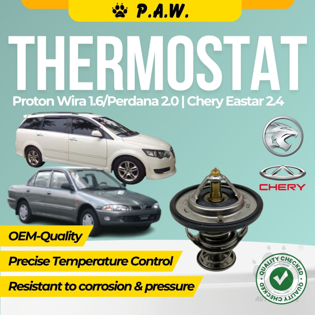 Thermostat for Proton Wira 1.6, Perdana 2.0 & Chery Eastar 2.4 76°C (With Oring)