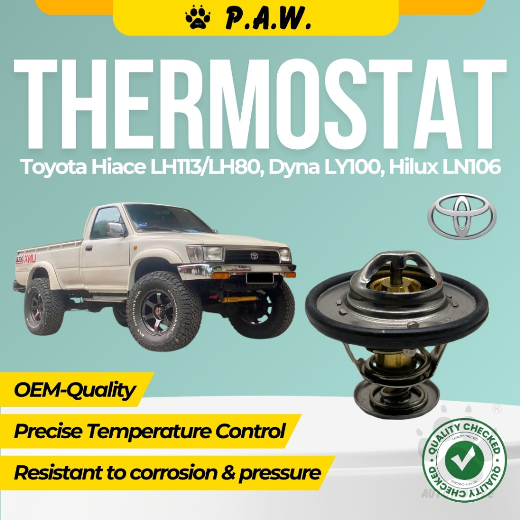 Thermostat for Toyota Hiace LH113/LH80, Dyna LY100, Hilux LN106 88°C (With Oring)