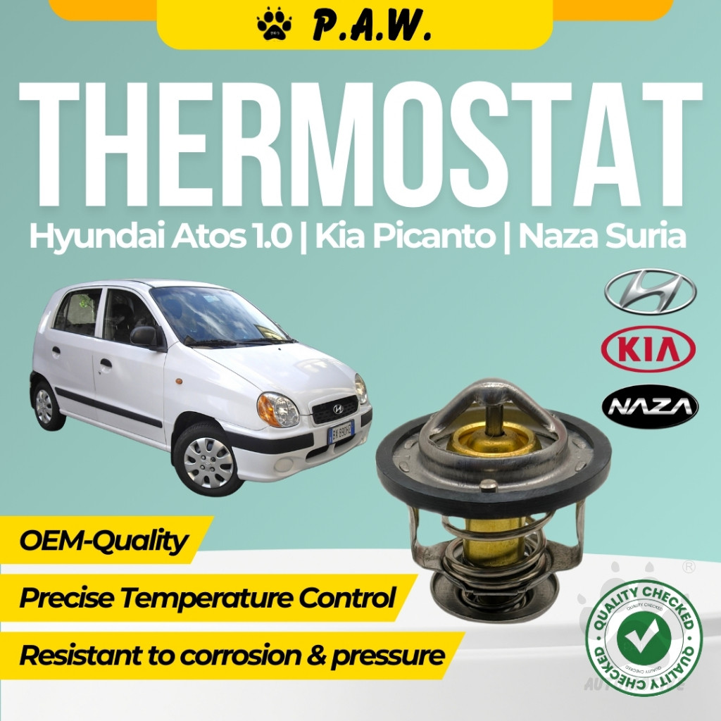 Thermostat (Big) for Hyundai Atos 1.0 & Kia Picanto & Naza Suria 82°C