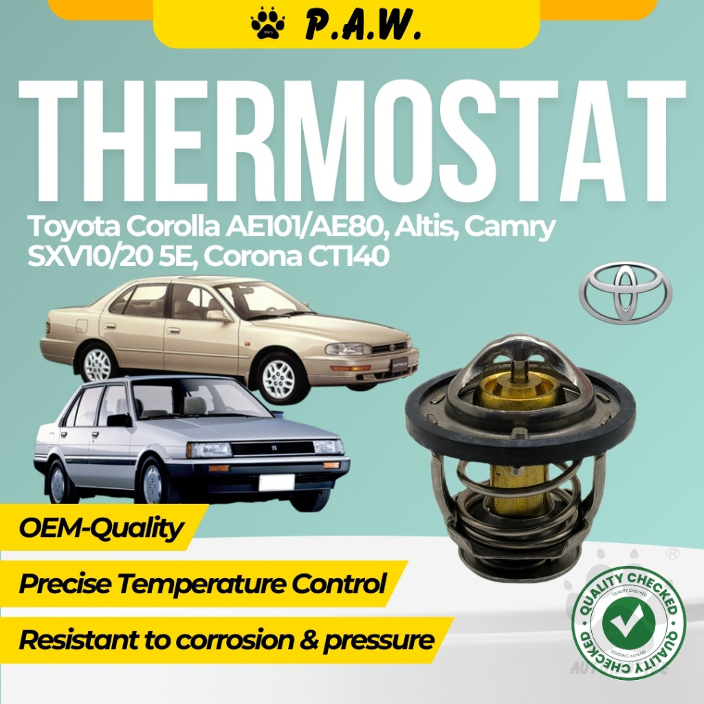 Thermostat for Toyota Corolla AE101/AE80, Altis, Camry SXV10/20 5E, Corona CT140 82°C (With Oring)