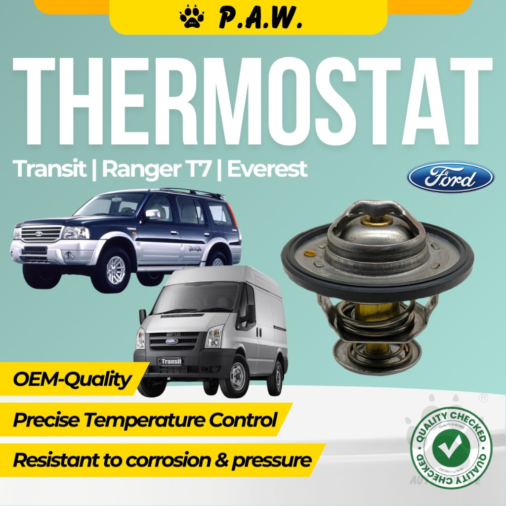 Thermostat for Mazda Ford Ranger T6/T7/2.2/3.2 2015-2019, Transit V348 2006, Everest 2015-2019 88°C (With O ring)