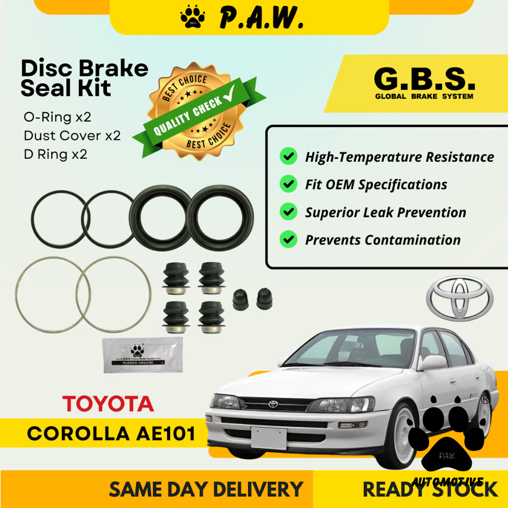 Disc Brake Seal Kit for Toyota Corolla AE101 1992-1996 (Front) (Full Set)
