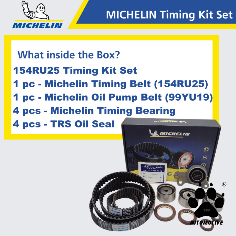 Second image of MICHELIN Mitsubishi Triton 2.5 VGT 4WD, Triton 3.2 4WD, Pajero Sport VGT Timing Kit Set 154RU25 99YU19