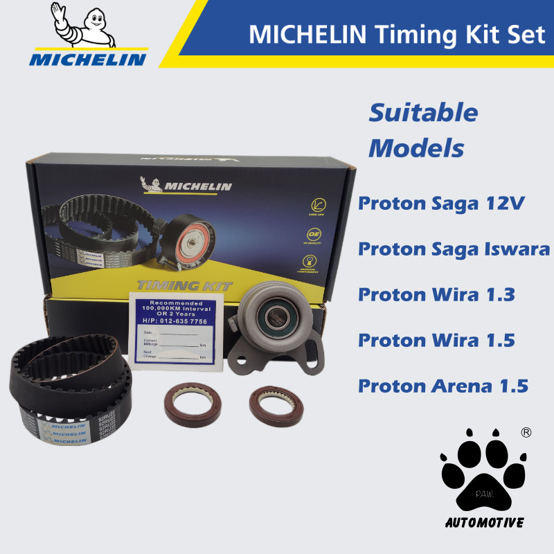 MICHELIN Proton Saga 12V, Saga Iswara, Wira 1.3, Wira 1.5, Arena 1.5 Timing Kit Set 92RU22