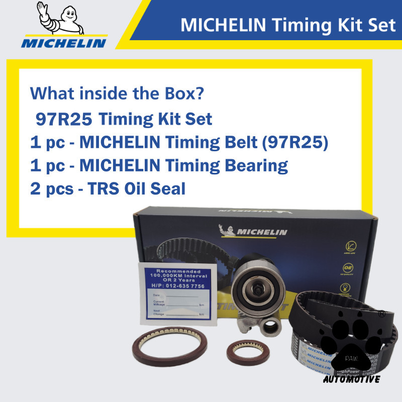 Second image of MICHELIN Toyota Hilux Vigo KUN25/KUN26, KDN165, Hiace KDH200, Fortuner KUN51 Timing Kit Set 97R25
