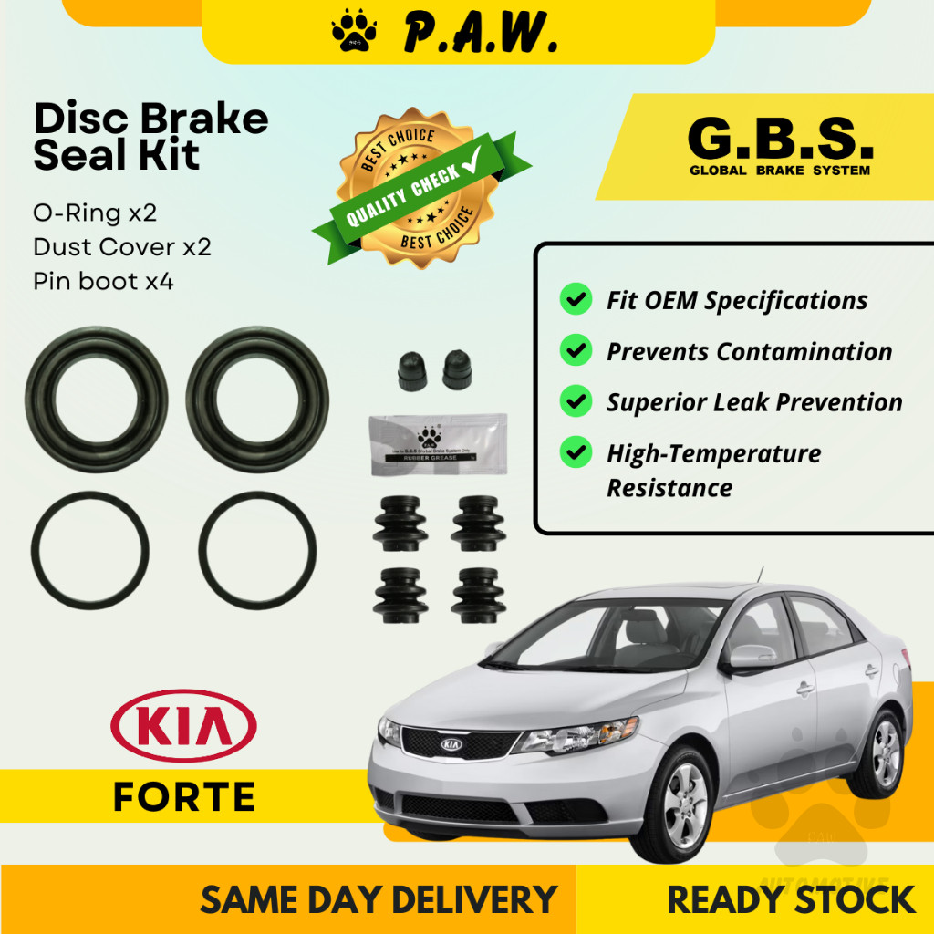 GBS Disc Brake Seal Kit For Kia Forte 2012'~2016 (Rear) (Full Set)