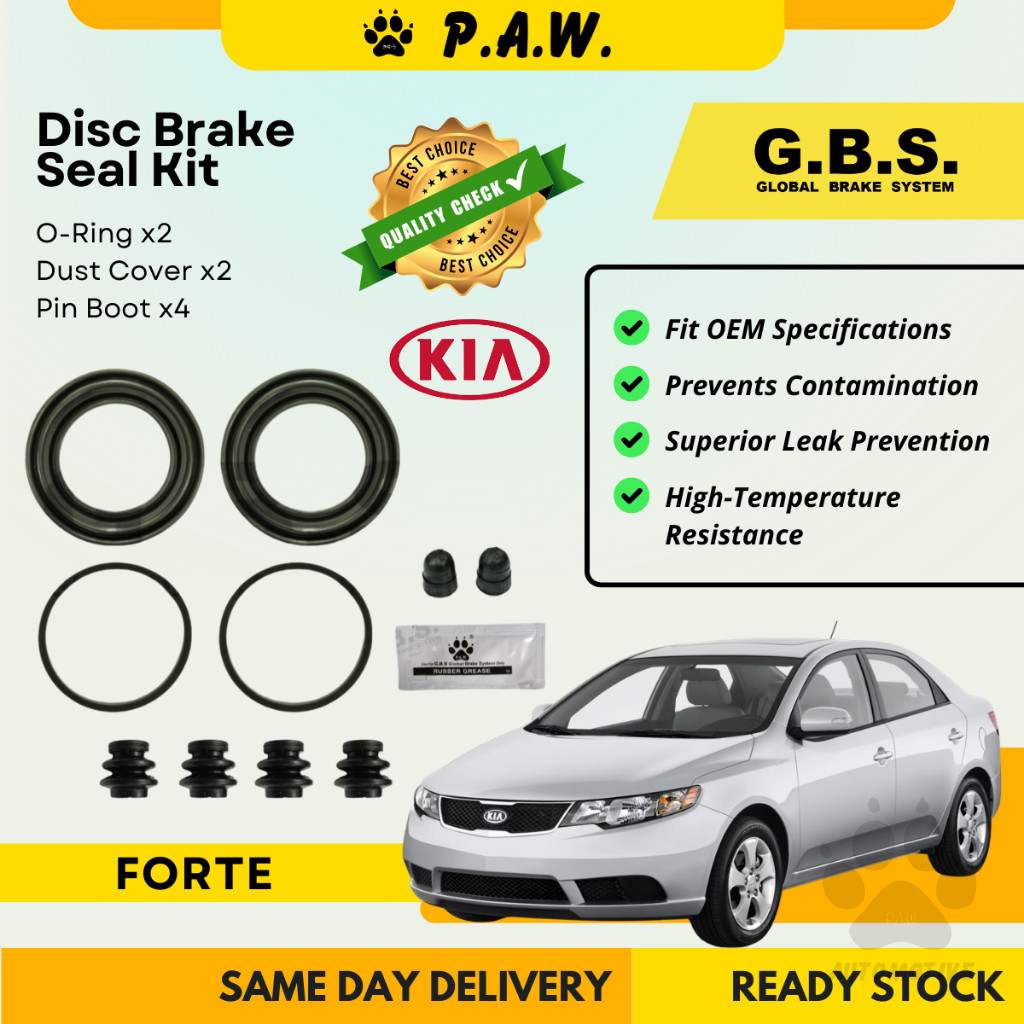 GBS Disc Brake Seal Kit For Kia Forte 2012'~2016' (Front) (Full Set)
