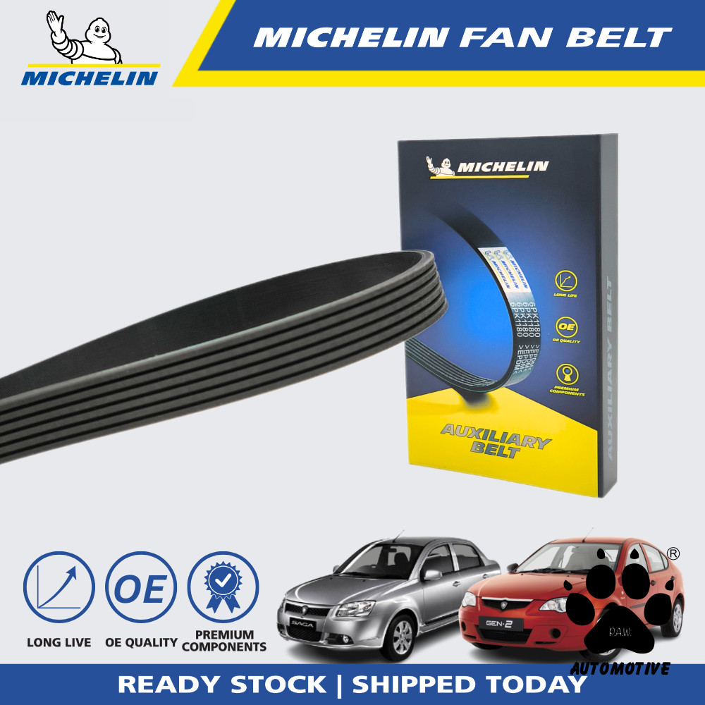 Second image of MICHELIN Proton Gen2, Saga Blm, Satria Neo, Exora Fan Belt (6PK1675 / 6PK1677)