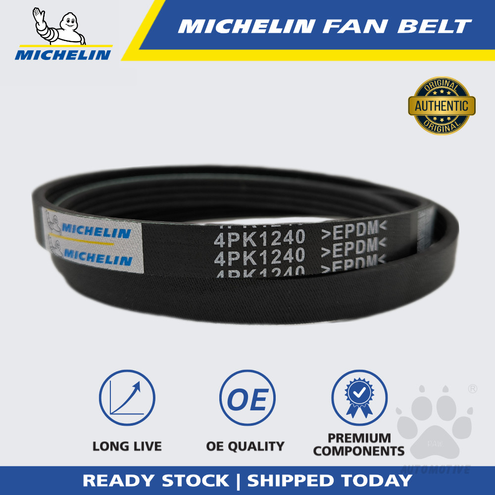 MICHELIN Toyota Vios NCP42 / NCP150, Renault Kangoo 1.4, Scenic 1.6 Fan Belt (4PK1240)