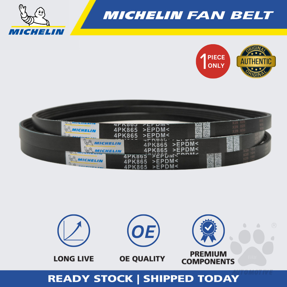MICHELIN Proton Saga, Iswara, Kia Picanto 1.1, Sportage, Toyota Corolla 1.6 Fan Belt (4PK865)