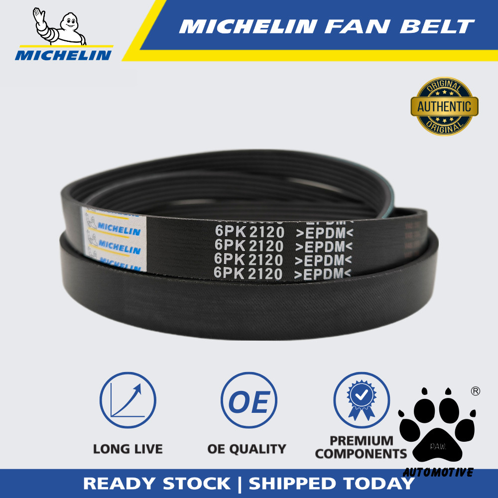 MICHELIN Mercedes E250 W124 (Diesel) MB140, Ssangyong Rexton 2.9 Fan Belt (6PK2120)