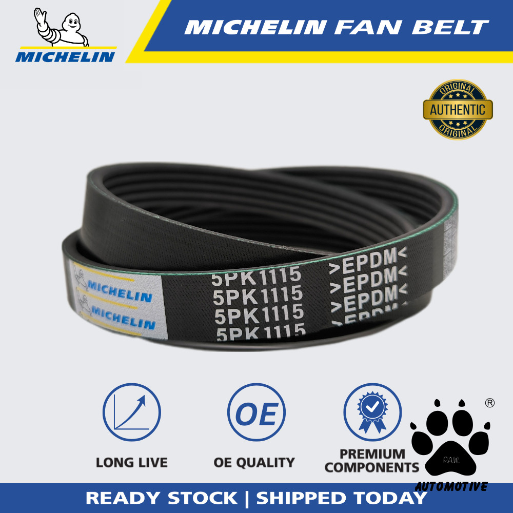 MICHELIN Proton Wira, Mitsubishi Storm L200 V6, Audi A8 Q7, Volkswagen Touareg Fan Belt (5PK1115)