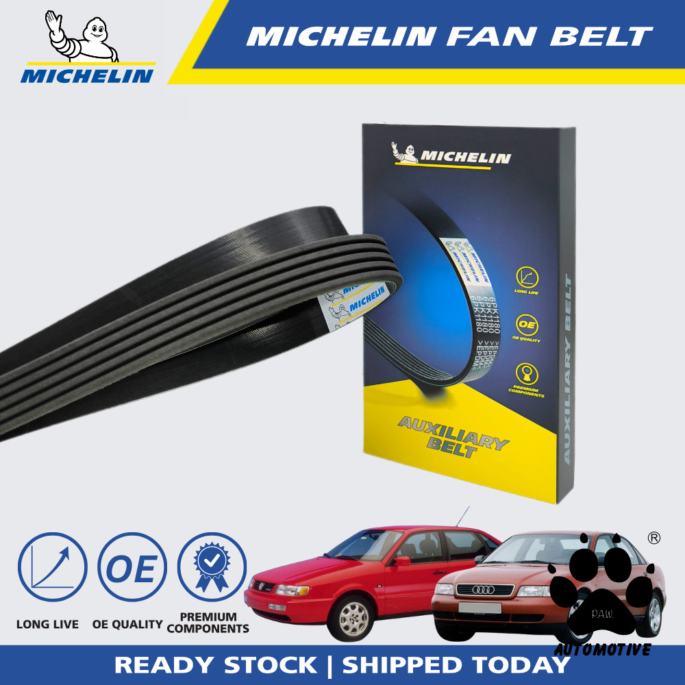 Second image of MICHELIN Audi A4 1995-2001, A6 1.8 1997-2005, Volkswagen Passat 1996-2005 Fan Belt (5PK1300)