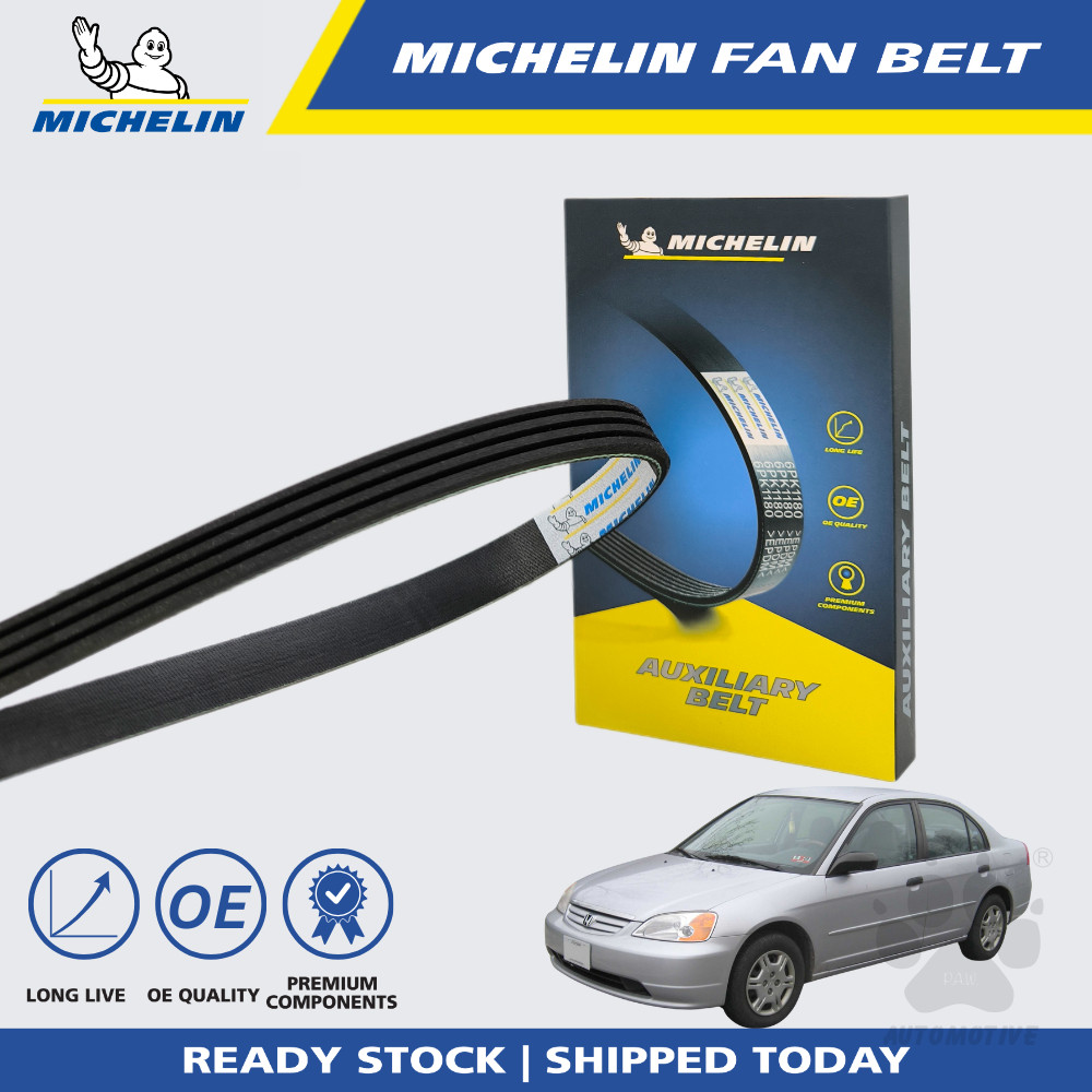 Second image of MICHELIN Honda Civic S5A 1.7 2001 A/C Fan Belt (4PK1010)