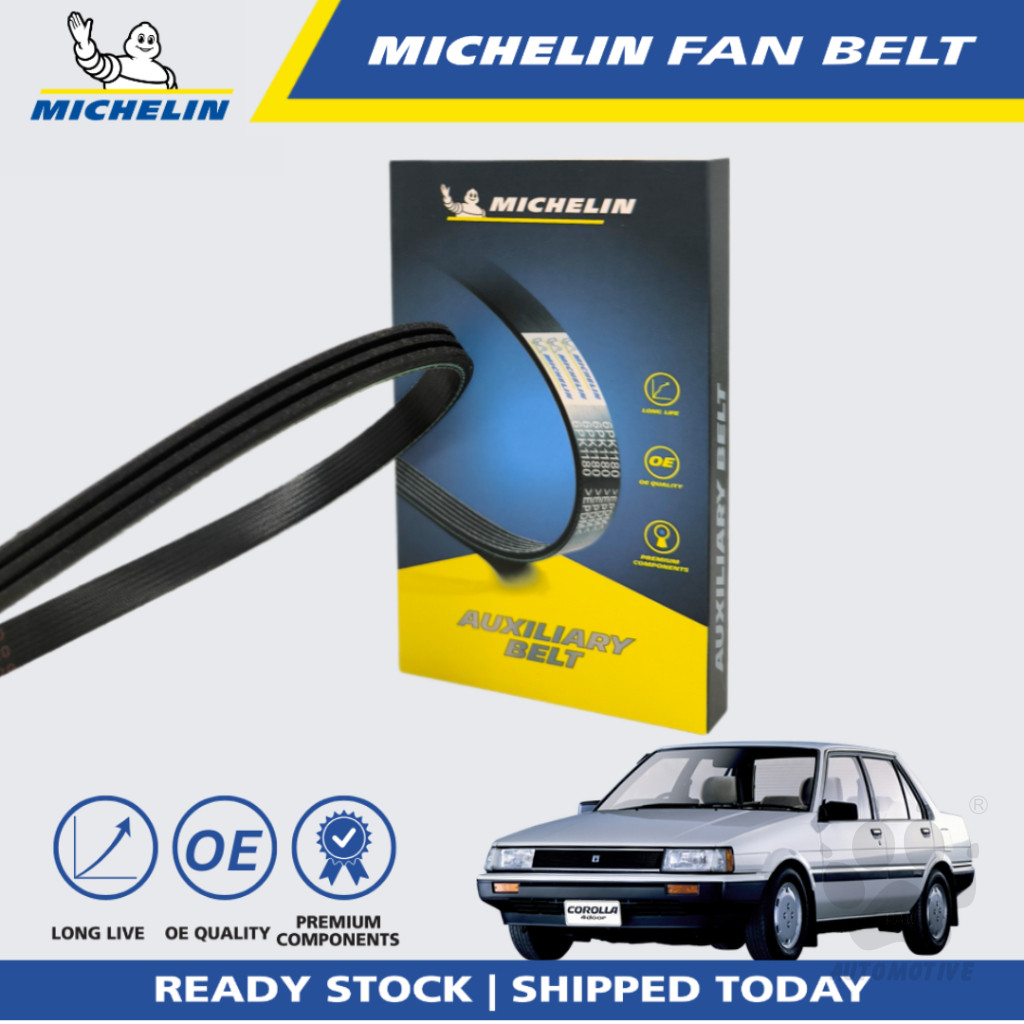 Second image of MICHELIN Toyota Corolla AE80 1.3, AE92 1.6, AE101 1.6, AE111 1.6, ST150 Fan Belt (3PK630)