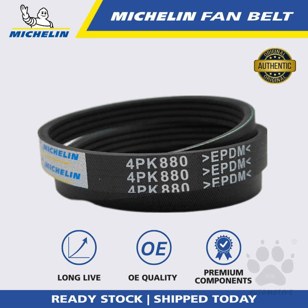 MICHELIN Nissan Serena, Toyota Harrier, Hyundai Matrix, Suzuki ERV, Ford Laser Fan Belt (4PK880)