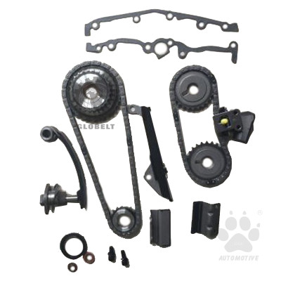 Second image of 80S/54S B12 B13 B14 Nissan Sentra GA16DE 16V New, Ad Resort Y10 (NS117) GloBelt Timing Chain Set