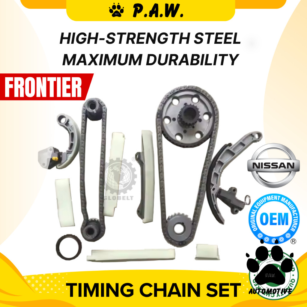 94D/92D Nissan Frontier D22 YD25  YD25DDT YD22 E25 Chain Full (NS129/KB-17) GloBelt Timing Chain Set