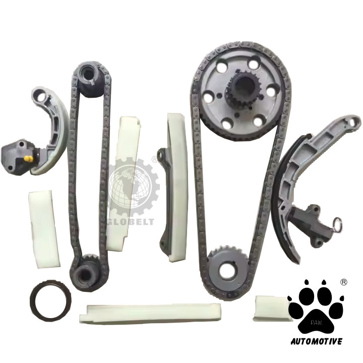 Second image of 94D/92D Nissan Frontier D22 YD25  YD25DDT YD22 E25 Chain Full (NS129/KB-17) GloBelt Timing Chain Set