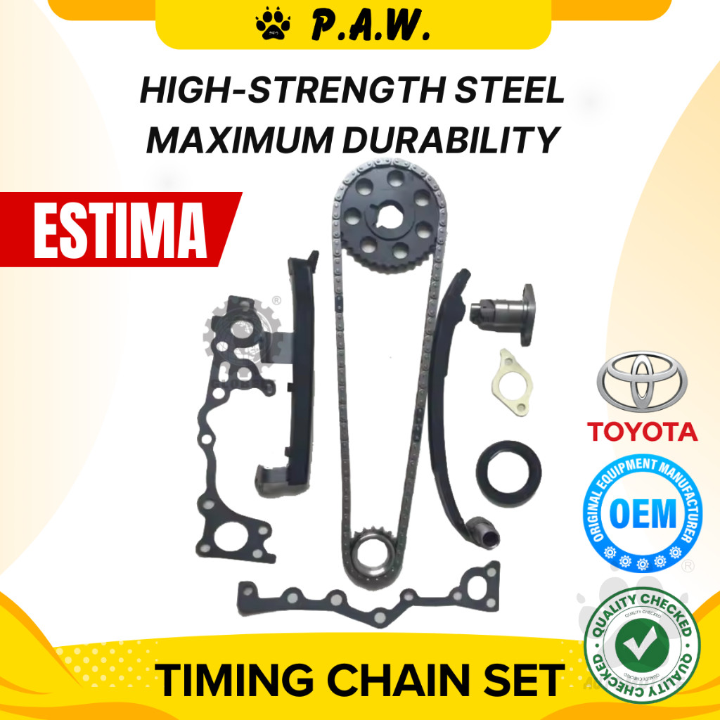 102S Toyota Estima TCR10 TCR11 2TZ Super Charger, 2TZFE Chain GloBelt Timing Chain Set