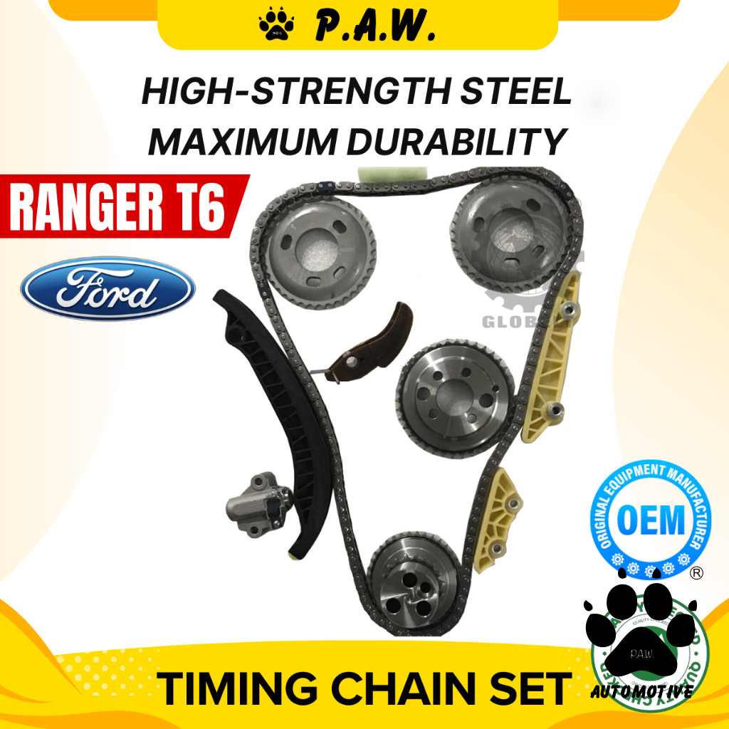132S/74S Ford Ranger T6 3.2 Single Chain GloBelt Timing Chain Set