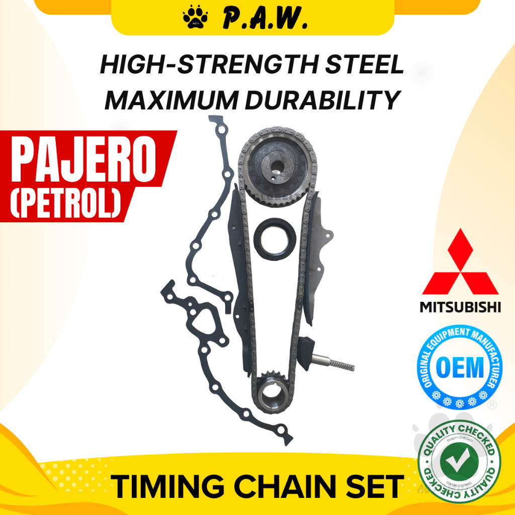 102D Mitsubishi Pajero Petrol 4G52B 4G54B 4G54 L047 Chain (6/Set) (Half Set) GloBelt Timing Chain Set