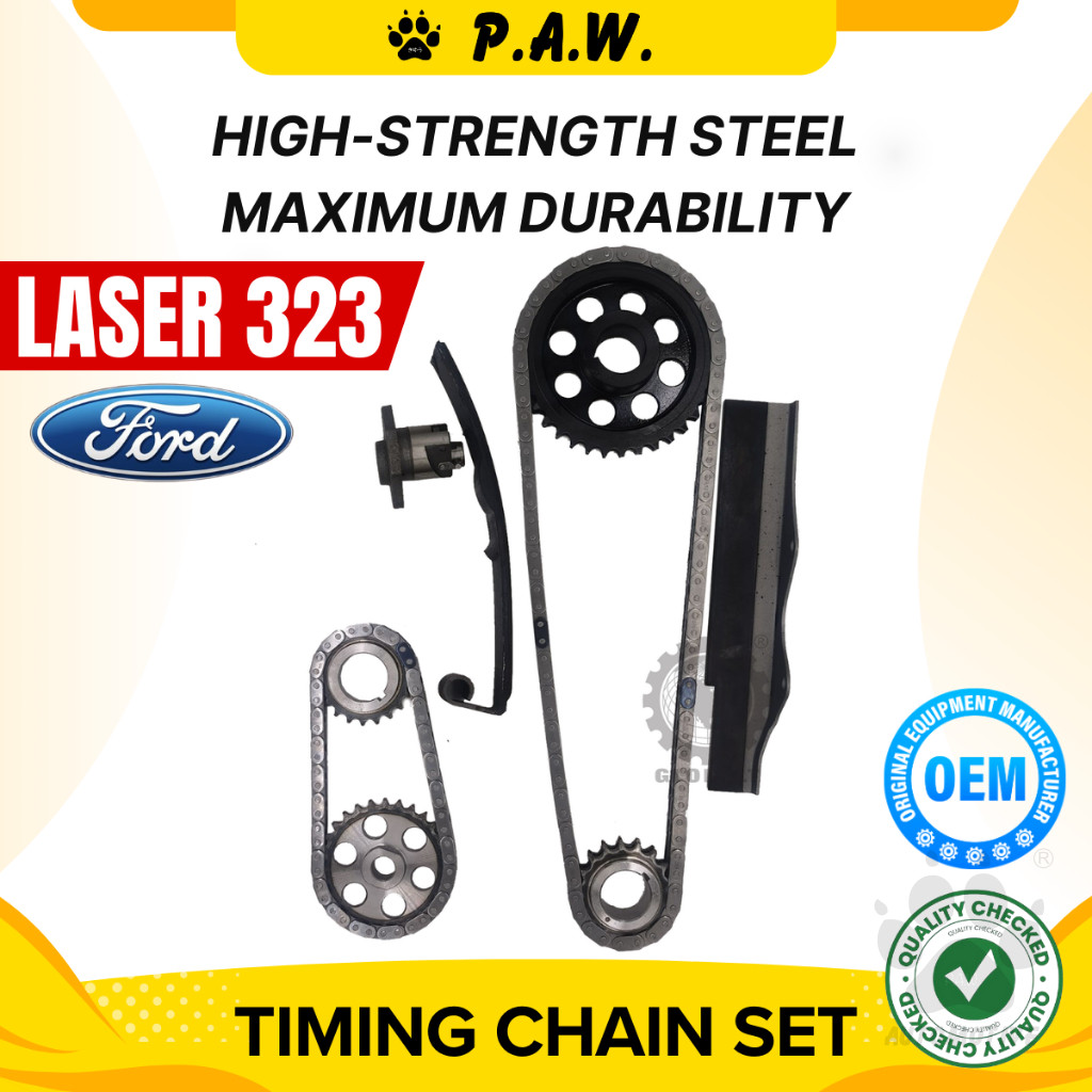 90D/52S Laser 323 1981-1986 1.3 1.5 SC (Double) Chain (9/Set) (KD-06) GloBelt Timing Chain Set