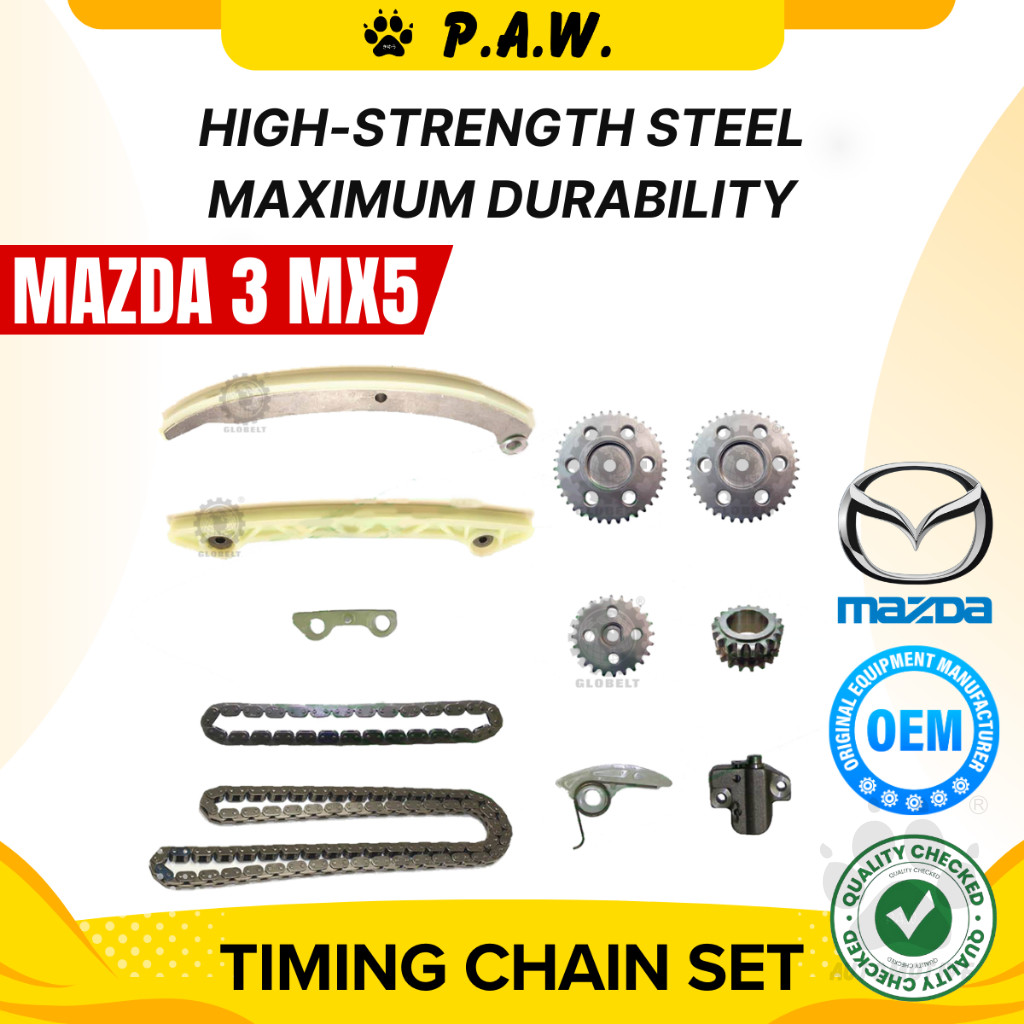 134L Mazda 3 MX5 2.0 2006-2013 TC Chain (11/Set) GloBelt Timing Chain Set