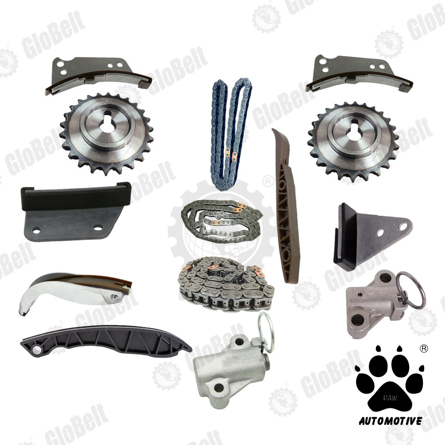 Second image of 24361-4A020/30 98/90/80S Hyundai Grand Starex,Kia Sorento,H-1 Mini Bus D4CB GloBelt Timing Chain Set