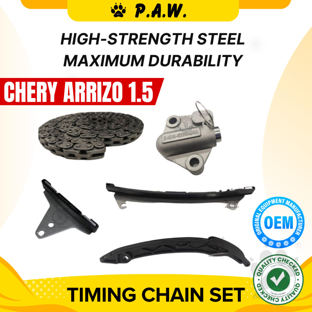 Chery Arrizo 1.5 2016, SQRE4G15B Chain (5/Set) GloBelt Timing Chain Set